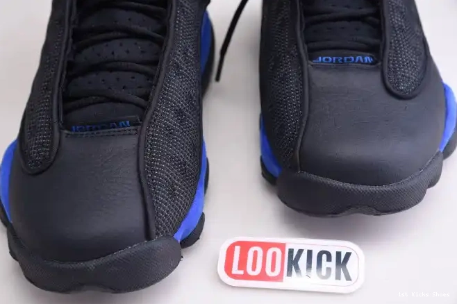 1st Kicks Shoes Black Royal Hyper Retro Jordan 414571-040 13 0605